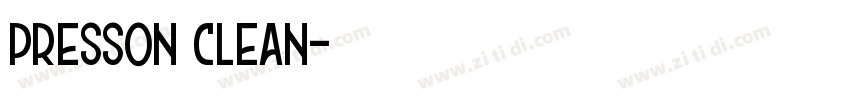 Presson Clean字体转换
